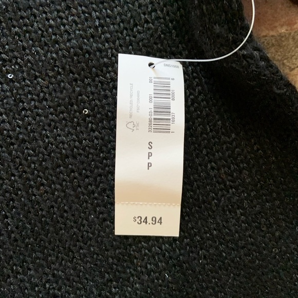 Old Navy Black Sweater with Silver Sparkles - Picture 5 of 10